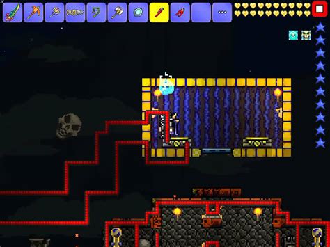 When plantera is nearly upon you, just hit the teleport lever and get transported to the other side of the arena and watch plantera follow you through it. . Terraria teleporter